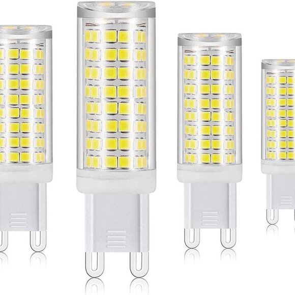 G9 Led Bulbs T4 Bi-Pin Base • 7W (40W 60W 75W Halogen Replacement) • Pack of 4 - Picture 1 of 3